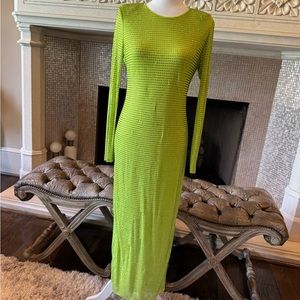Green sequence dress